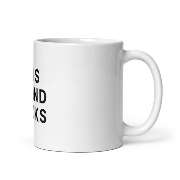 White glossy mug
