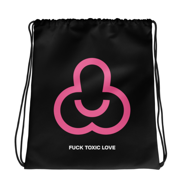 Anonimosalentino - Drawstring bag Fuck Toxic Love-Fuck Toxic Love