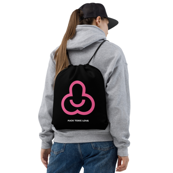 Anonimosalentino - Drawstring bag Fuck Toxic Love-Fuck Toxic Love