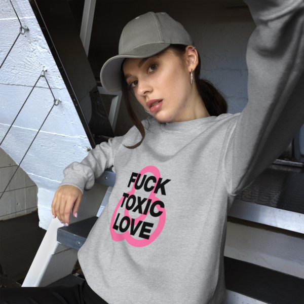 Anonimosalentino- Felpa Fuck Toxic Love-Fuck Toxic Love