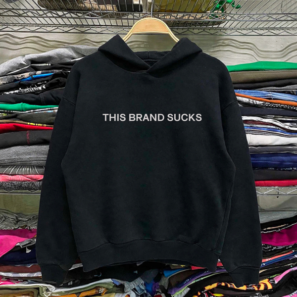 Unisex sculpted heavyweight hoodie This Brand Sucks